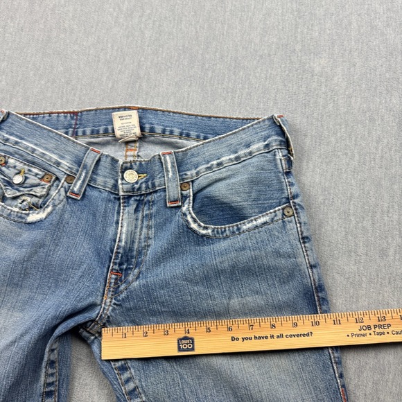 Vintage True Religion Jeans Men 31X33 Fits 32x31 Blue Billy Bootcut Made In USA - Picture 10 of 16